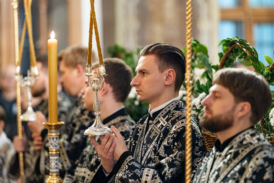 Утреня с чином погребения Плащаницы в Троицком кафедральном соборе Подольска